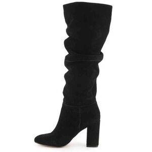 Steve Madden Faola Black Suede Boots 6.5